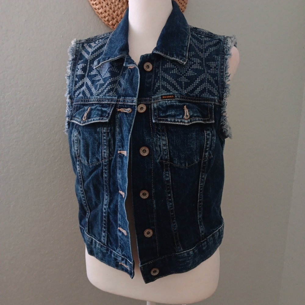 Big Star Blue Denim Vest